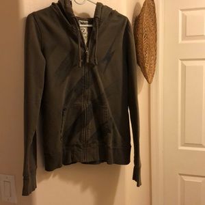 Green lightning bolt hoodie